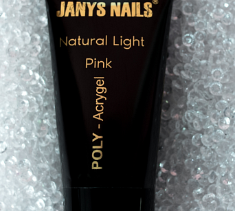 Polygel na bázi akrylu natural light pink 30 g