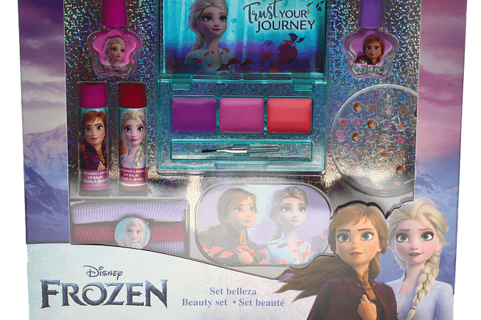 FROZEN SET S LAKY NA NEHTY, NÁLEPKAMI, LESKY, GUMIČKY | Disney + Dárkové sady