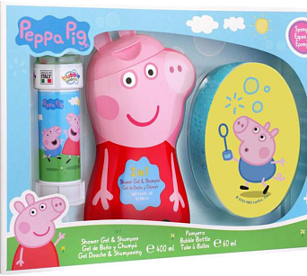 Peppa Pig set bublifuk, sprchový gel a houba